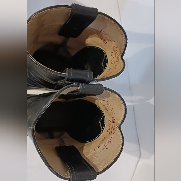 JUSTIN SZ 4 1/2 C Black Cowboy Boots - Picture 10 of 14